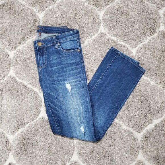 Kut from the Kloth Catherine Jeans Distressed Sz 6 - Picture 3 of 8